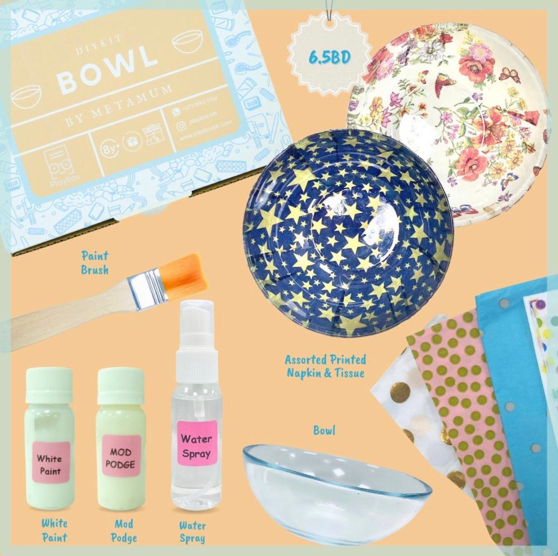 DIY Bowl Painting Kit - Ceramic Painting Set for Creative Home Decor