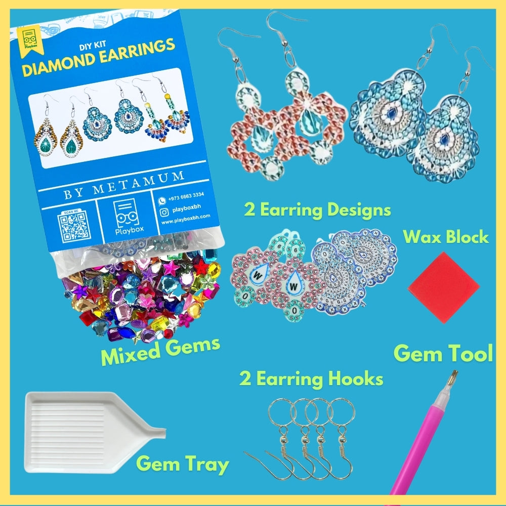 DIY Diamond Earrings Kit - Create Your Own Handmade Jewelry