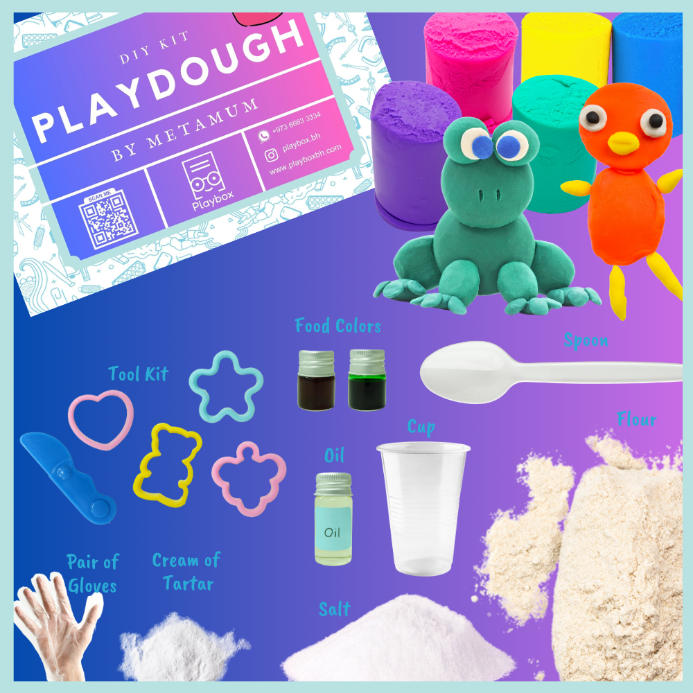 DIY Playdough Kit - Non-Toxic, Sensory Dough for Kids & Toddlers