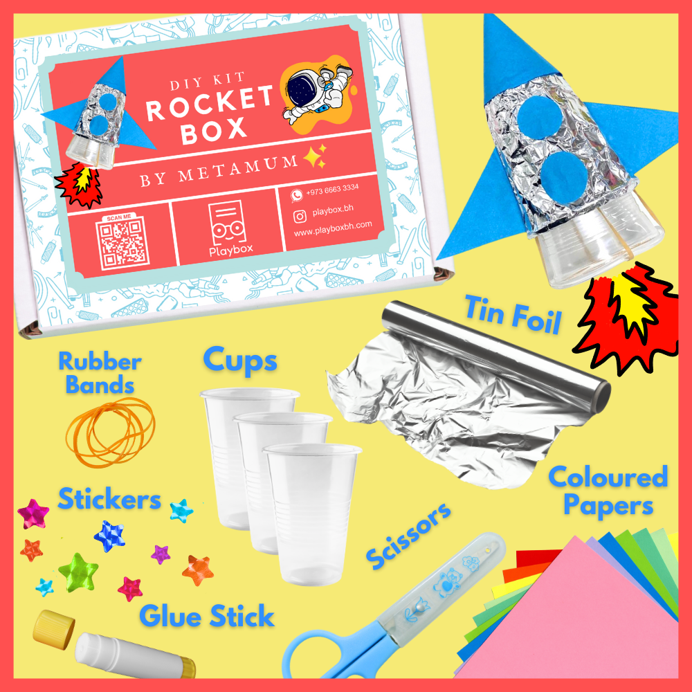 DIY Rocket Launcher Kit - Fun STEM Science Experiment for Kids & Adults