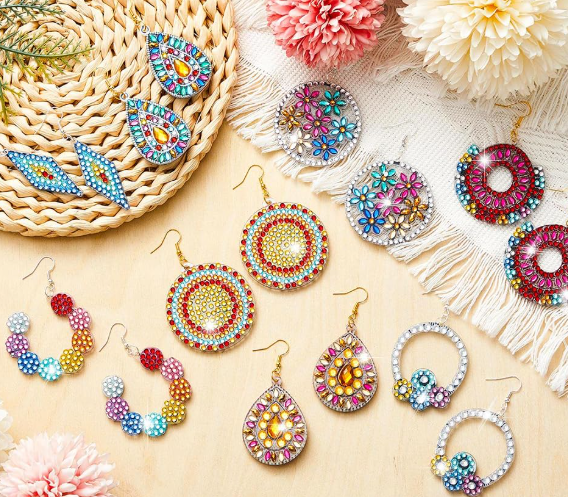 DIY Diamond Earrings Kit - Create Your Own Handmade Jewelry
