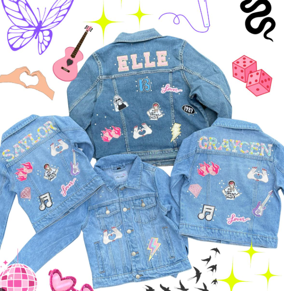 DIY Jean Jacket Kit - Customize Your Own Denim Jacket with Patches & Paint