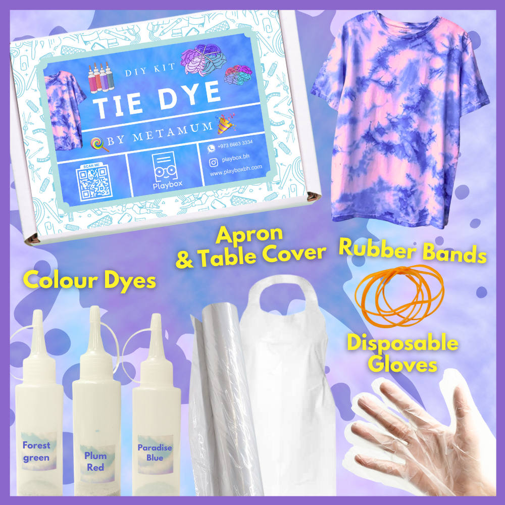 DIY Tie-Dye Kit - Create Custom Colorful Shirts & Accessories