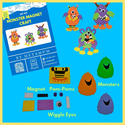 DIY Monster Magnet Craft Kit - Fun & Easy Arts and Crafts for Kids