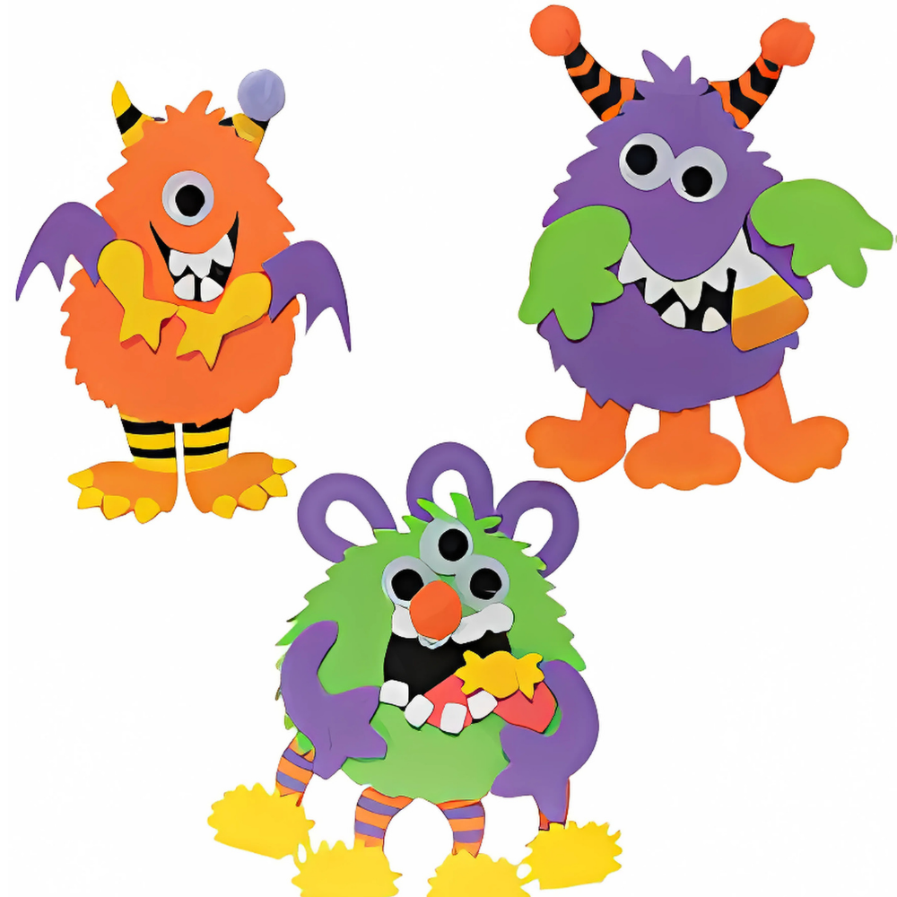 DIY Monster Magnet Craft Kit - Fun & Easy Arts and Crafts for Kids
