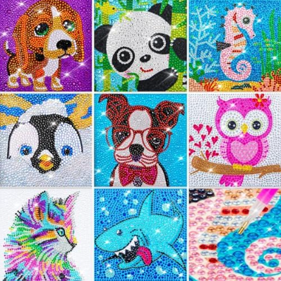 DIY Framed Diamond Art Kit - Create Sparkling Wall Decor
