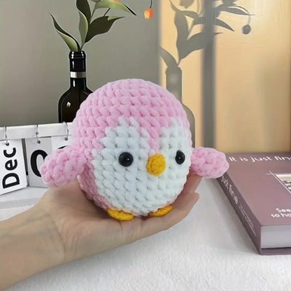 Crochet Your Own Penguin - Complete DIY Craft Kit with Yarn & Instructions